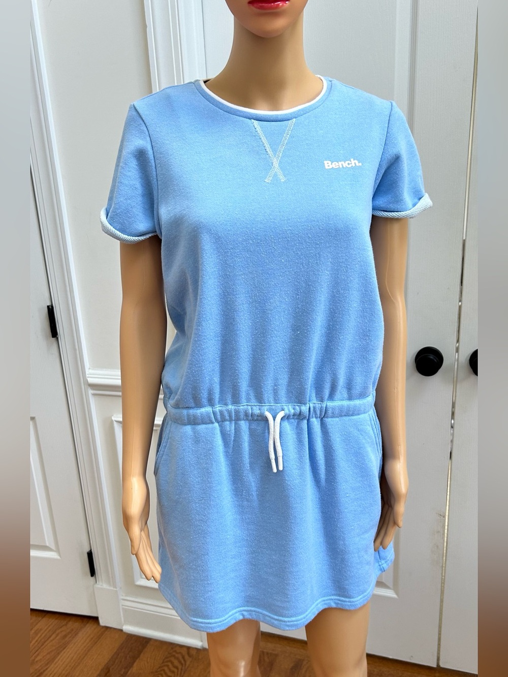 Bench Junior jersey chambray blue dress
